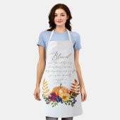 Segnungen im Überfluss fallen Kürbis und Mehl Schürze (Getragen)