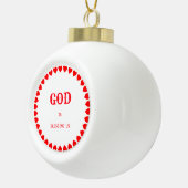 Segnungen Keramik Kugel-Ornament (Rechts)