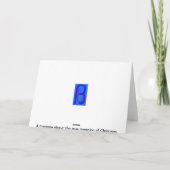 Segnungen, Liebe und Frieden Rot Feiertagskarte (Rückseite)