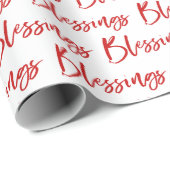 Segnungen Moderne Christliche Weihnachtsfeiertage Geschenkpapier (Rolleneckpunkt)