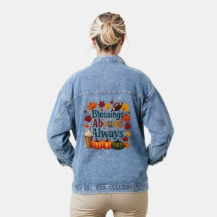 Segnungen Reichlich Immer Herbst Design Jeansjacke