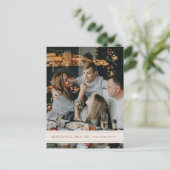 Segnungen über Grosgrain Weihnachten Postkarte (Stehend Vorderseite)