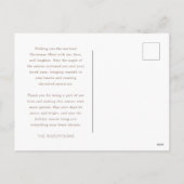 Segnungen über Grosgrain Weihnachten Postkarte (Rückseite)