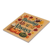 Segnungen über immer Herbstdesign Fliese (Seite)