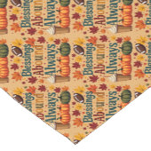 Segnungen über immer Herbstdesign Kurzer Tischläufer (Ecke)