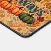 Segnungen über immer Herbstdesign Schreibtischunterlage (Ecke)