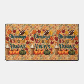 Segnungen über immer Herbstdesign Schreibtischunterlage (Vorderseite)