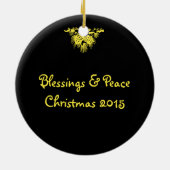 Segnungen und Friedensverzierungen von RoseWrits Keramikornament (Hinten)