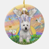 Segnungen - Westie (P) Keramik Ornament (Hinten)
