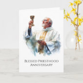 Segnungsfeier der Priesterweihe Karte (Gelbe Blume)