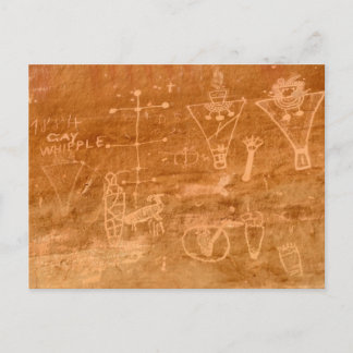 Sego Canyon Petroglyphs, Utah Postkarte