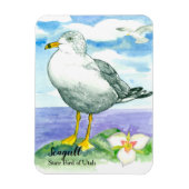 Sego Lily Seagull Staat Bird of Utah Magnet (Vertikal)