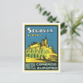Segovia Espana Hotel Comercio Europeo Postkarte (Stehend Vorderseite)
