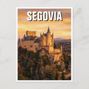 Segovia Festung Spanien Reise Postkarte