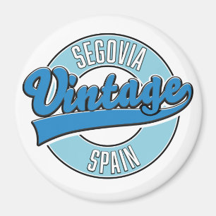 Segovia spain Retrologo Magnet