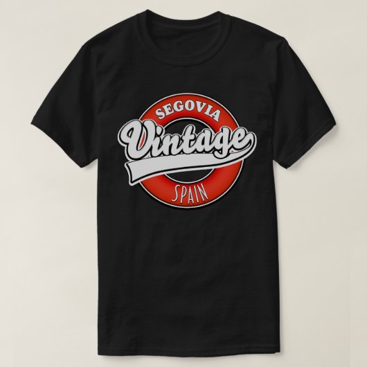 Segovia spain Vintages Logo T-Shirt (Design vorne)