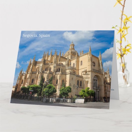 Segovia, Spanien Karte (Gelbe Blume)
