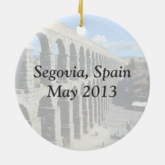 Segovia, Spanien Keramik Ornament (Hinten)