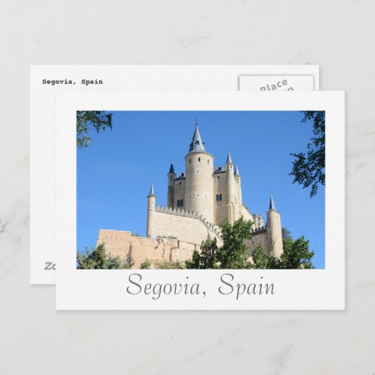 Segovia, Spanien Postkarte (Vorne/Hinten)