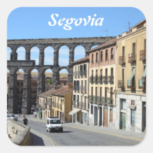 Segovia, Spanien Quadratischer Aufkleber