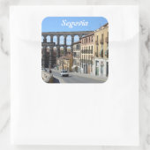 Segovia, Spanien Quadratischer Aufkleber (Tasche)
