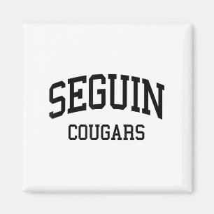 Seguin High School Hs Arlington Tx Retro Sports Magnet