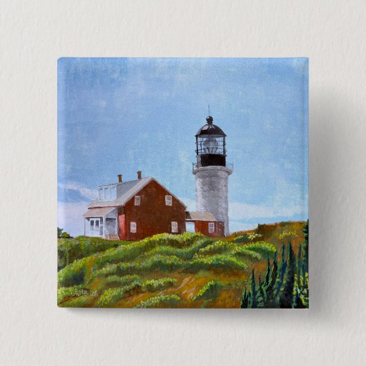 Seguin Island Leuchtturm Button (Vorderseite)