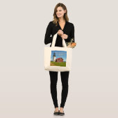 Seguin Island Lighthouse, Maine Jumbo Tote Bag Stoffbeutel (Vorderseite (Model))