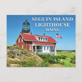 Seguin Island Lighthouse, Maine Postcard Postkarte