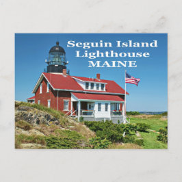 Seguin Island Lighthouse, Maine Postcard Postkarte