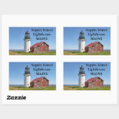 Seguin Island Lighthouse, Maine Rechteckiger Aufkleber (Blatt)