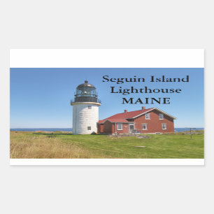 Seguin Island Lighthouse, Maine Rechteckiger Aufkleber