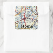 Seguin Texas Vintage Map Aufkleber (Tasche)