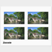 Segur-le-Chateau in Frankreich, rechteckiger Aufkl Rechteckiger Aufkleber (Blatt)