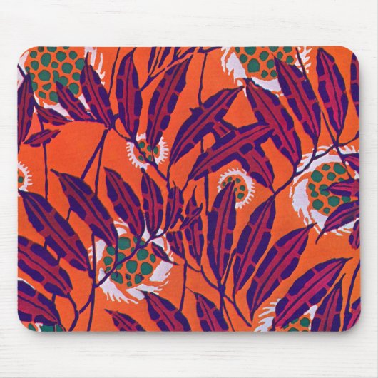 Séguy Art Deco Floral Mousepad (Vorne)