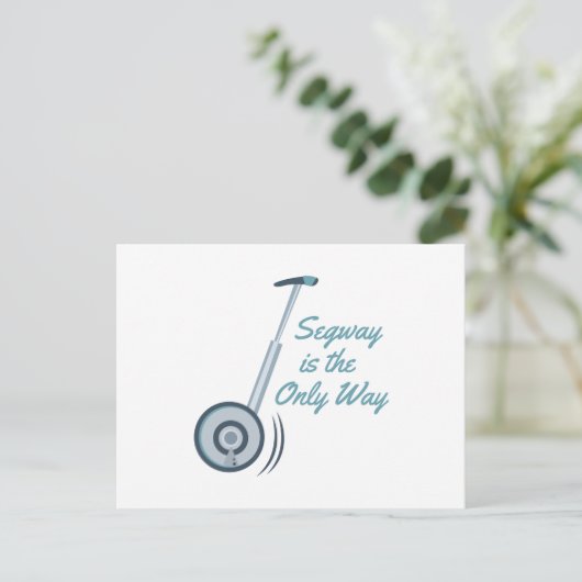 Segway Postkarte (Stehend Vorderseite)