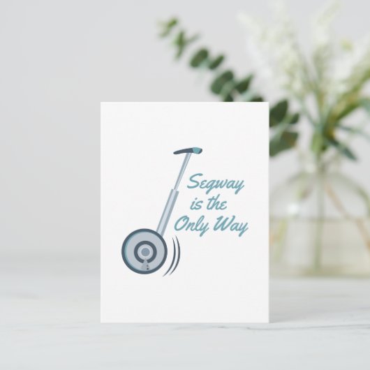 Segway Postkarte (Stehend Vorderseite)