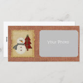 Seh Weihnachts-Fotokarte Feiertagskarte (Vorne/Hinten)