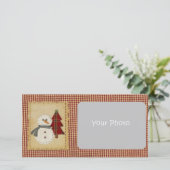 Seh Weihnachts-Fotokarte Feiertagskarte (Stehend Vorderseite)