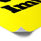 Sehbehinderte Gelb Poster (Ecke)