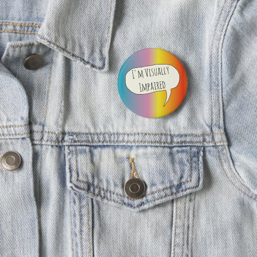 Sehbehinderte Sehstörungen blind Button (Beispiel)