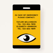 Sehbehinderte, teilweise leicht Sehbehinderte Sehs Ausweis (Rückseite)