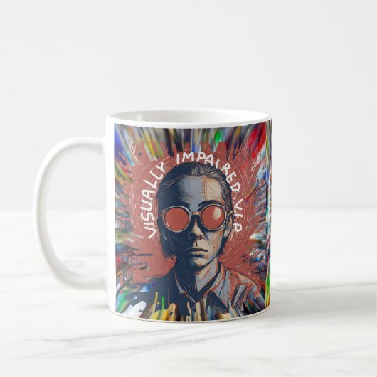 Sehbehinderte VIP-Tasse Sehverlust blind Kaffeetasse (Links)