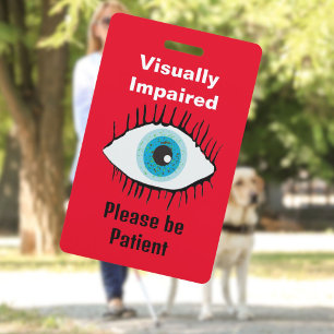Sehbehinderten-Band Low-Vision-ID Identifikation Ausweis
