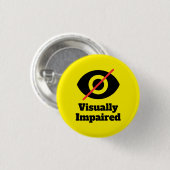 Sehbehinderter gelber Knopf Button (Vorne & Hinten)