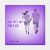 Sehbehindertes Runner Magnet (Vorne)