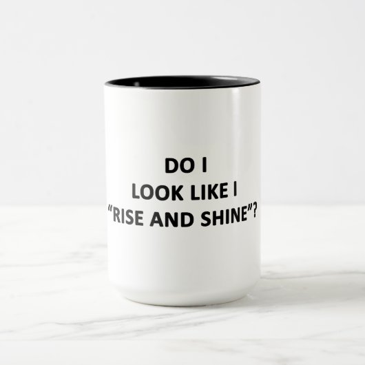 Sehe ich aus, als ob ich aufstehe und schwinde? tasse (Zentrum)