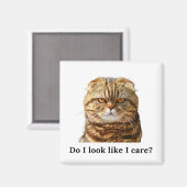 "Sehe ich aus wie mir wichtig" Magnet (Vorderseite/Rückseite)