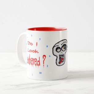 Sehe ich belästigt aus? zweifarbige tasse