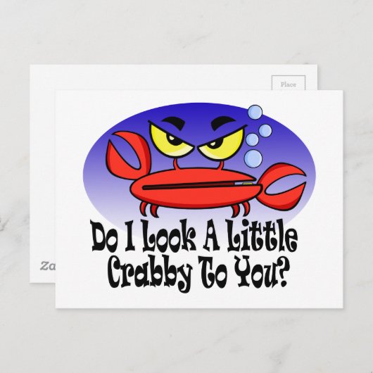 Sehe ich dir ein bisschen verrückt aus? postkarte (Vorne/Hinten)